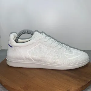 Rothy's Men's Size 11 White The RS01 Sneaker Lake Up Shoes Comfort Knit Athletic