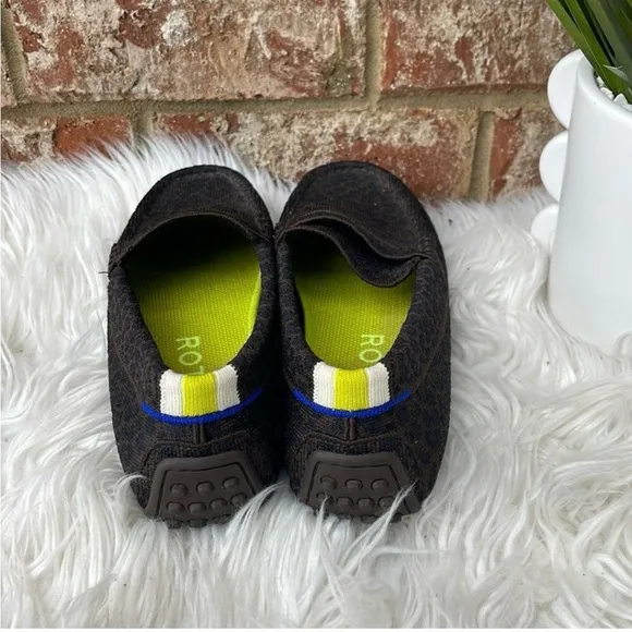 Rothy's The Driver Espresso Spot Knit Loafers Comfort Shoes Women's US 7 EU37.5