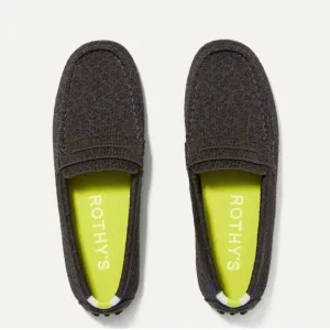 Rothy's The Driver Espresso Spot Knit Loafers Comfort Shoes Women's US 7 EU37.5
