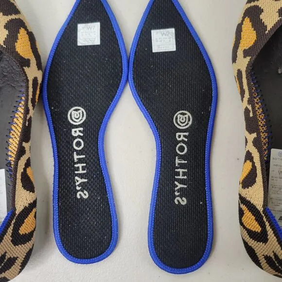 Rothy’s The Point in Big Cat Women’s Size 7 Slip-on Washable Comfort Ballet Flat