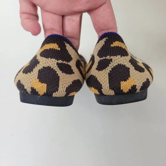 Rothy’s The Point in Big Cat Women’s Size 7 Slip-on Washable Comfort Ballet Flat