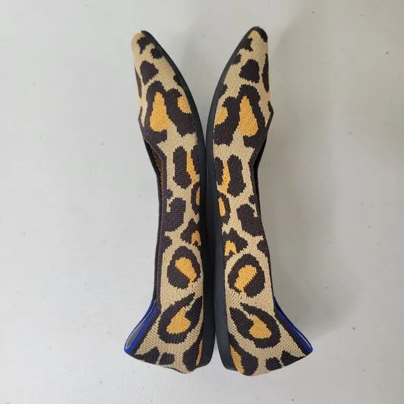Rothy’s The Point in Big Cat Women’s Size 7 Slip-on Washable Comfort Ballet Flat