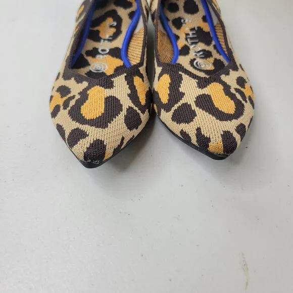 Rothy’s The Point in Big Cat Women’s Size 7 Slip-on Washable Comfort Ballet Flat