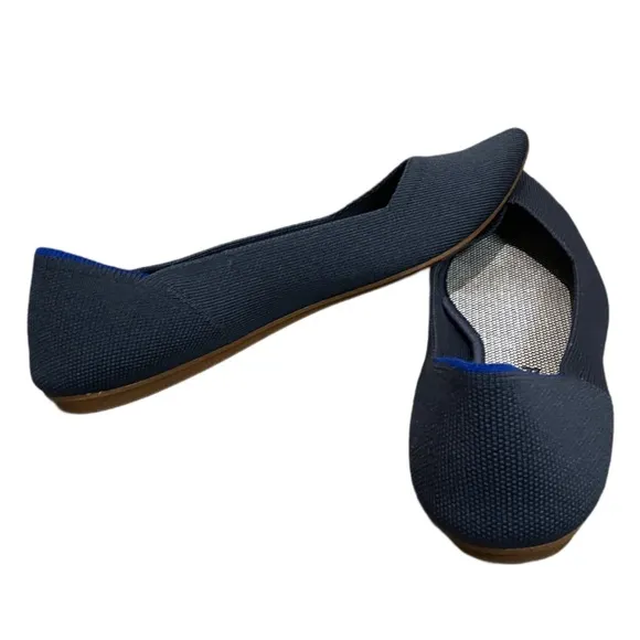 Rothy's Women's Navy Blue The Point Flats Size 10