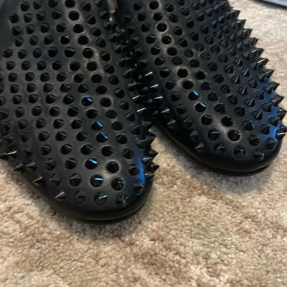 Saks Fifth Avenue Rudy Black Studded Men's Loafers