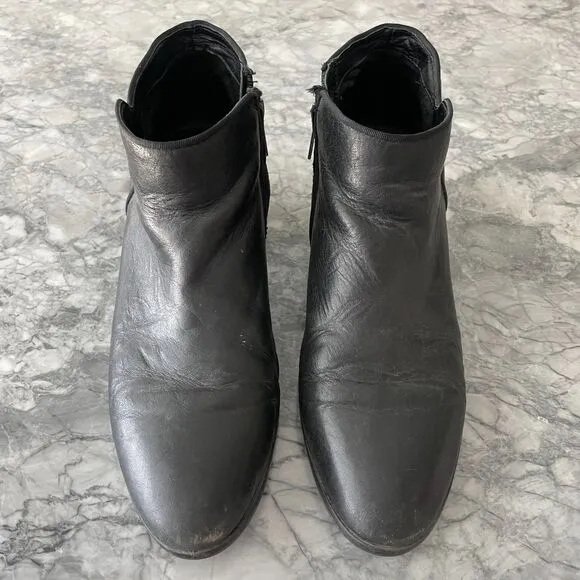 Sam Edelman Leather Heeled Ankle Boots 11