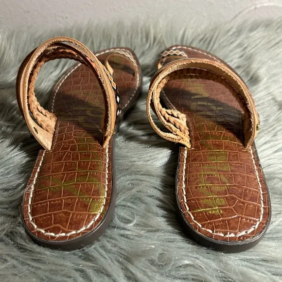 Sam Edelman Tribal Stylish Brown and Orange Sandals Size 8.5