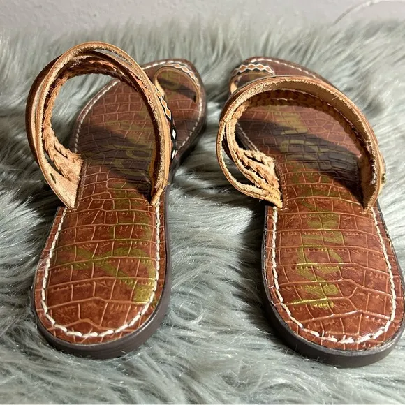 Sam Edelman Tribal Stylish Brown and Orange Sandals Size 8.5