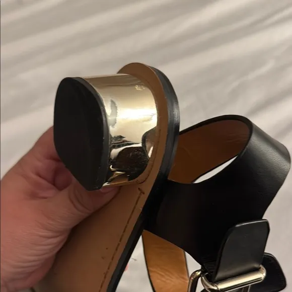 Sam edlman Black Leather Sandals