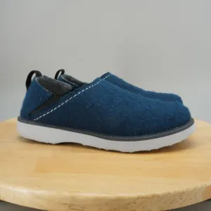 Samuel Hubbard Spring Back Mens Size 9.5 Comfort Shoes Royal Blue Felted Fleece