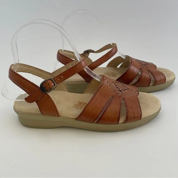 SAS Brown Leather Sandals