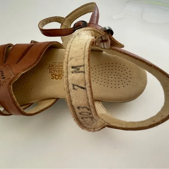 SAS Brown Leather Sandals