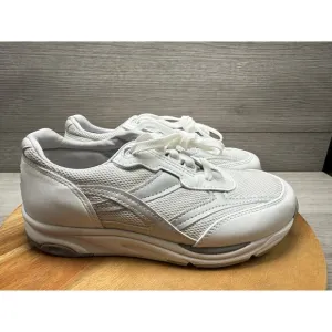 Sas Tour Mesh Womens Shoes Size 8 Wide White Silver Comfort Athletic Sneakers