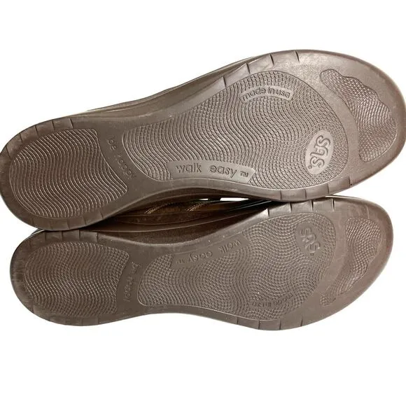 SAS Walk Easy - Lace Up Walking Shoes Women 9.5 N Brown Comfort Shoes- USA