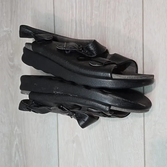 SAS Women Tripad Cozy Comfort Platform Leather Sandals shoes sz 8M