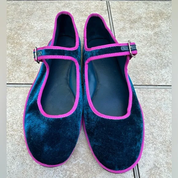 Schutz Clarissa Velvet Flat
