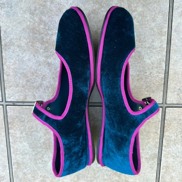 Schutz Clarissa Velvet Flat