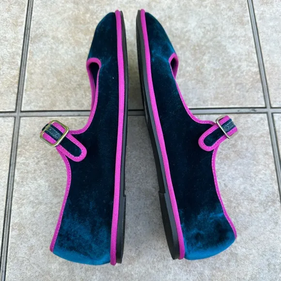 Schutz Clarissa Velvet Flat