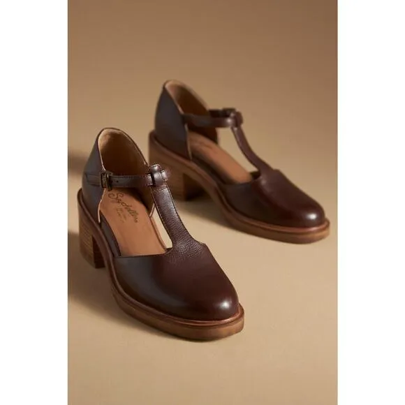 Seychelles Women’s Leather Soulmate Heels in Brown Size 10 New