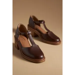 Seychelles Women’s Leather Soulmate Heels in Brown Size 10 New