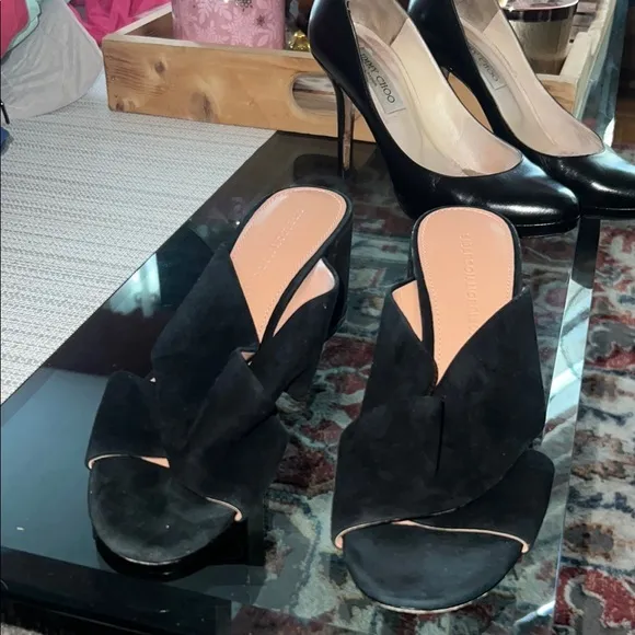 Sigerson Morrison Black suede Women's Shoes, size 8