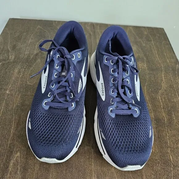 Size 10 Medium - Brooks Ghost 15 in Peacoat Pearl Salt Air Blue White