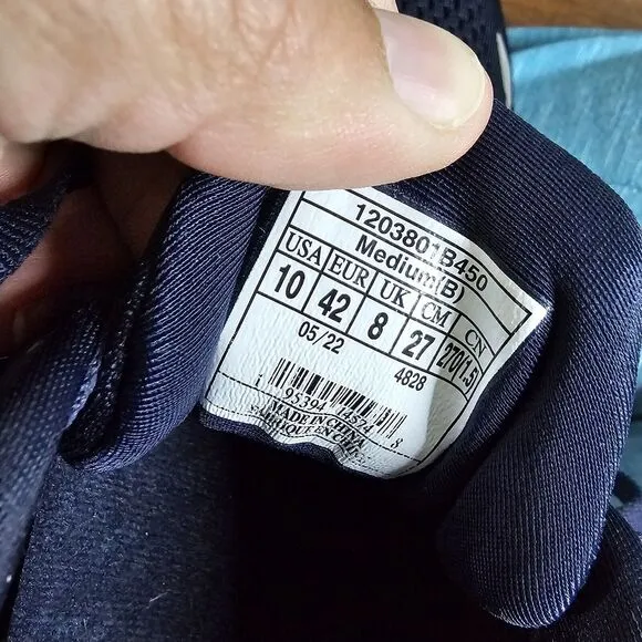Size 10 Medium - Brooks Ghost 15 in Peacoat Pearl Salt Air Blue White