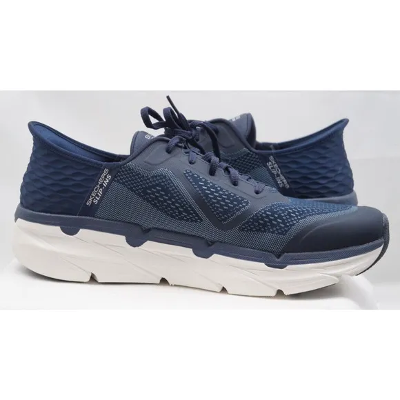 Skechers Go Run Max Cushioning Premier Men Running Shoes Navy Sz 14 Extra Wide