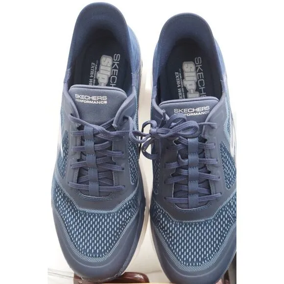 Skechers Go Run Max Cushioning Premier Men Running Shoes Navy Sz 14 Extra Wide