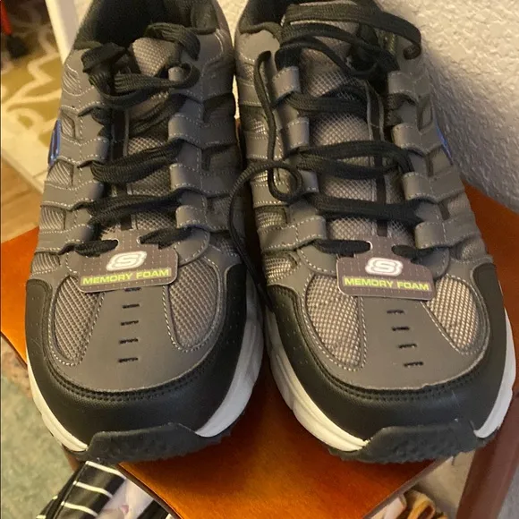 Skechers Men's Gray Memory Foam Shoes
