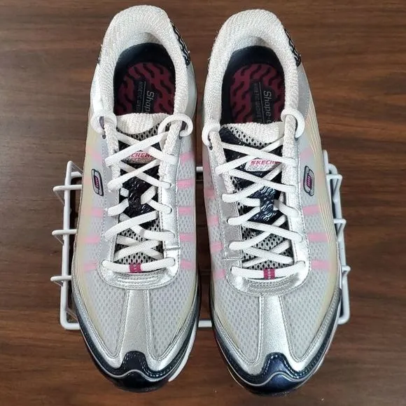 Skechers Shape Ups 12371 Fitness Toning Exercise Walking Balance Shoes 10 Gr/Pnk