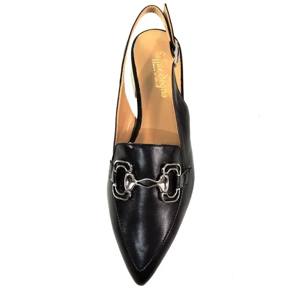 SOFFICE SOGNO 🇮🇹 WOMEN'S BLACK LEATHER COMFORT SUMMER SANDALS