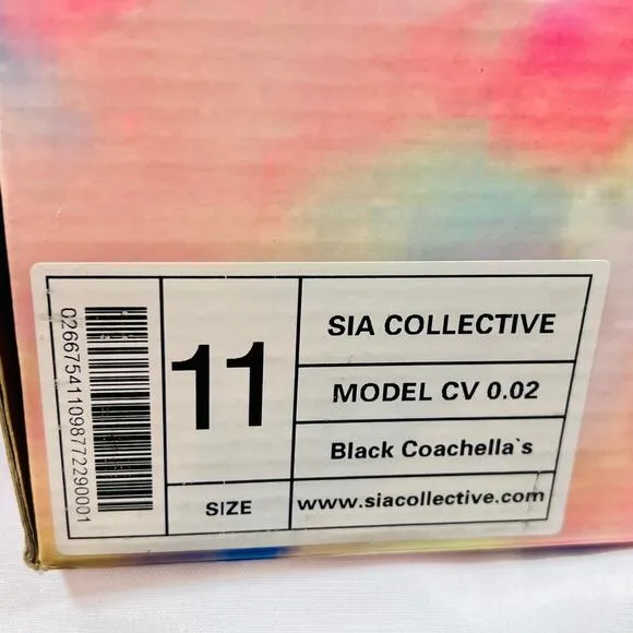 Somewhere In America Shoes Men 11 SIA Collective  CV 0.02 Black Coachella New