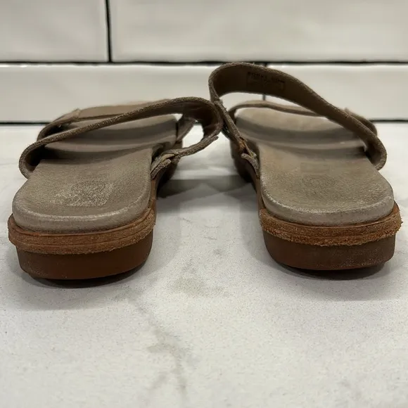 Sorel Torpeda Slide II Sandal Taupe Leather Women's 8.5
