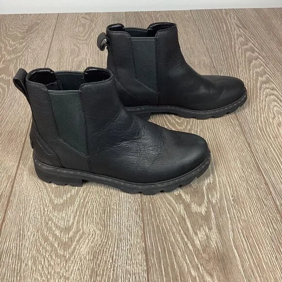 SOREL Women's Lennox Chelsea Rain Boot — Waterproof‎ Leather Boots, Women's 11