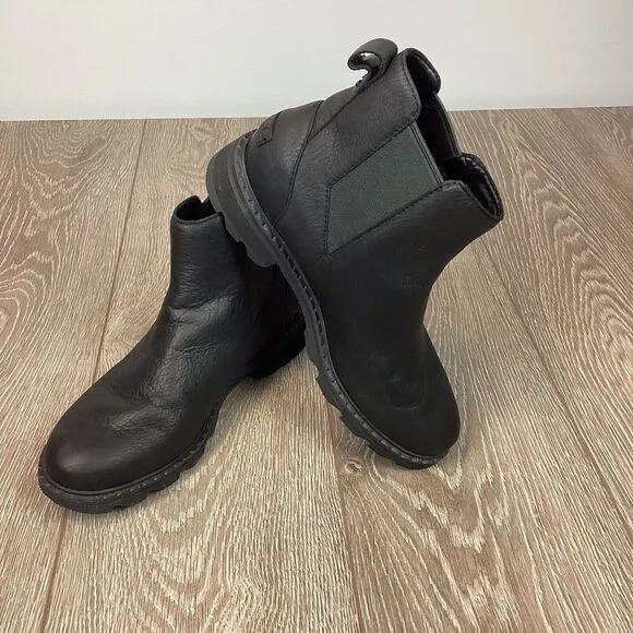 SOREL Women's Lennox Chelsea Rain Boot — Waterproof‎ Leather Boots, Women's 11