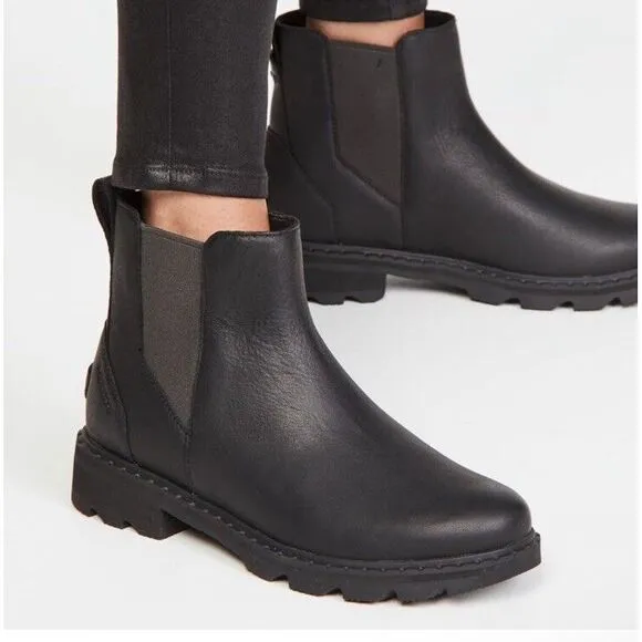 SOREL Women's Lennox Chelsea Rain Boot — Waterproof‎ Leather Boots, Women's 11