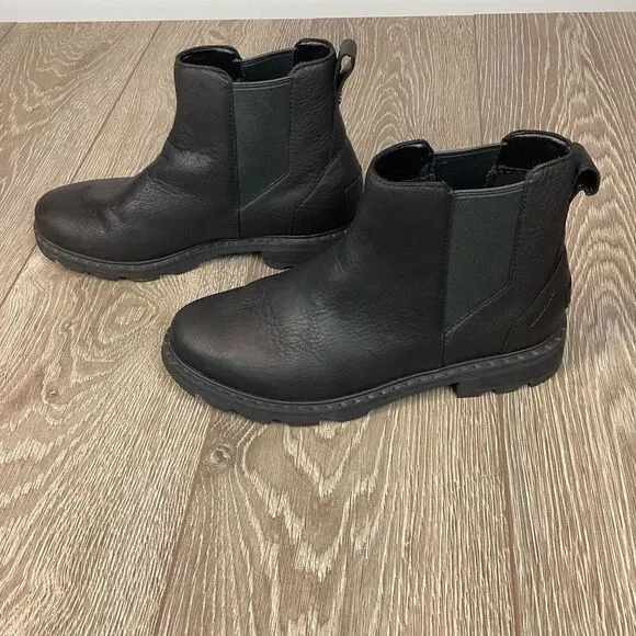 SOREL Women's Lennox Chelsea Rain Boot — Waterproof‎ Leather Boots, Women's 11