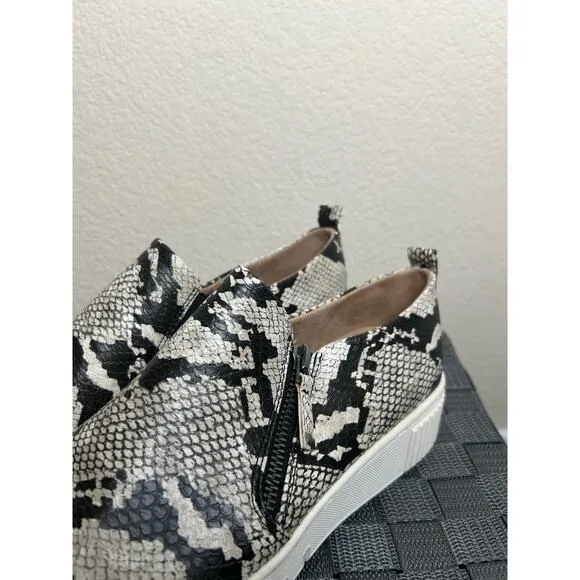 SOUL Naturalizer Turner Slip On Shoes Ivory Python Women's Size 9.5 Comfort