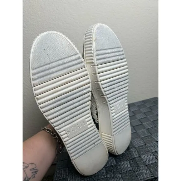 SOUL Naturalizer Turner Slip On Shoes Ivory Python Women's Size 9.5 Comfort