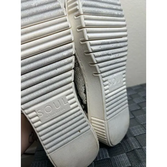 SOUL Naturalizer Turner Slip On Shoes Ivory Python Women's Size 9.5 Comfort