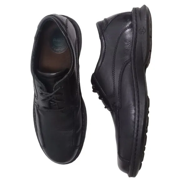Streetcars Men's Lace-Up Black Oxford Leather Comfort Shoes Size 11M