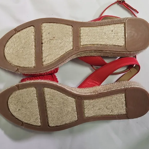 Talbots Women's Red Esparadrille Wedges