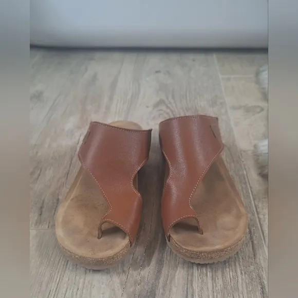 Taos Footwear Leather Heeled Sandals Sz5.5