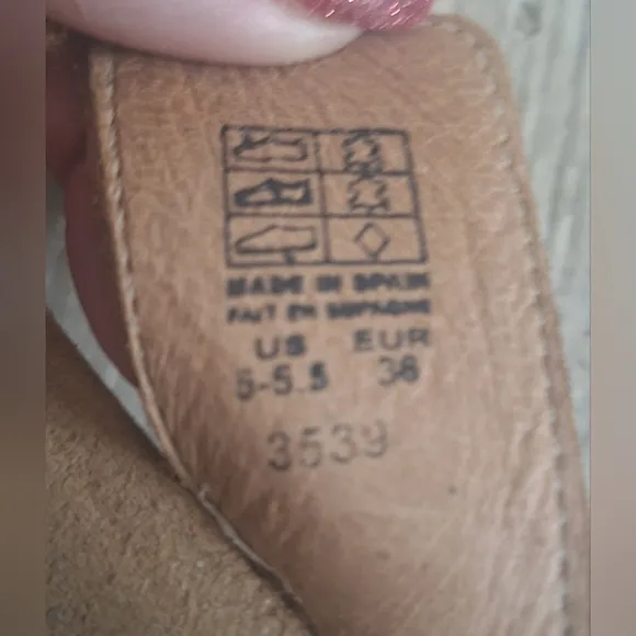 Taos Footwear Leather Heeled Sandals Sz5.5