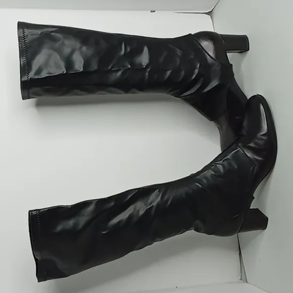 Taryn Rose - Rare - Italian made Ankle Boots w/Knee High Chaps - Black -41/10