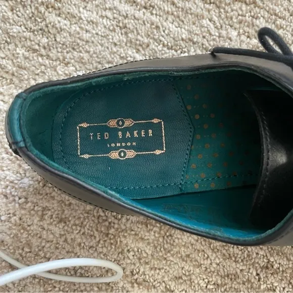 TED Baker Fonntan Mens Black Green Smart Shoes