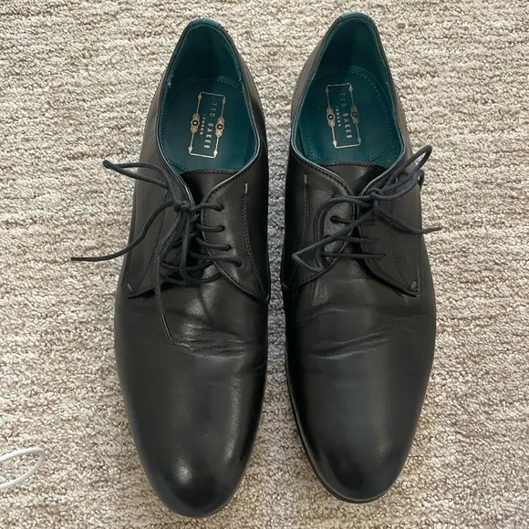 TED Baker Fonntan Mens Black Green Smart Shoes