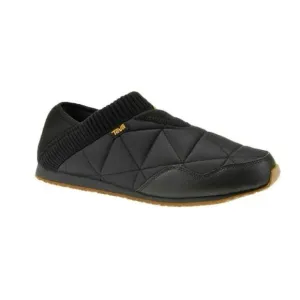 TEVA Men's 9 Ember Moc Sneaker Quilted Insulated Outdoor Shoes Black Unisex