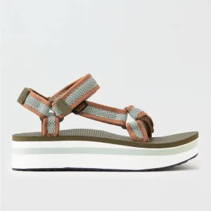 Teva Women's Brown and Green Sandals